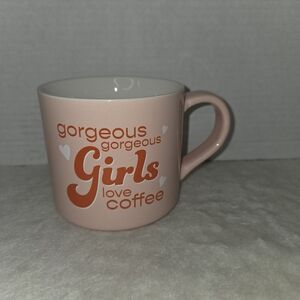 Gorgeous Gorgeous Girls Love Coffee Novelty Ceramic Mug Pink Parker Lane